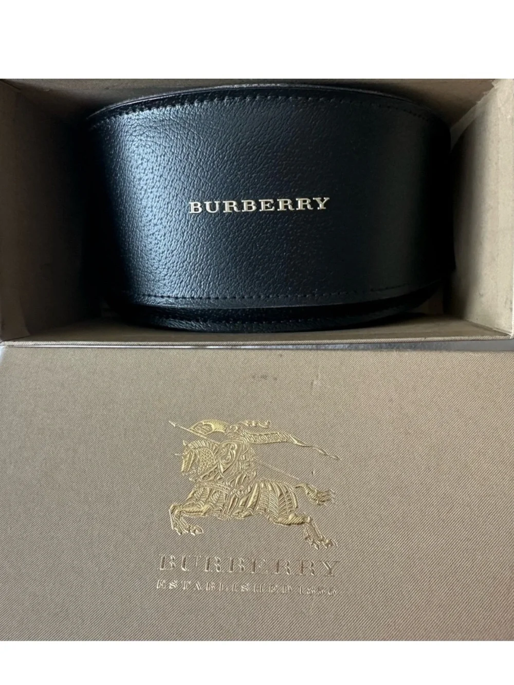 Burberry Cat Eye Sunglasses | Made in Italy | Black Tortoiseshell Blue Grad